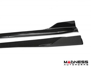 Alfa Romeo Giulia Side Skirts - Carbon Fiber - Shark Fin - Quadrifoglio - Italian Flag Stripe Alfa Romeo Giulia Side Skirts - Carbon Fiber - Shark Fin - Quadrifoglio - Italian Flag Stripe